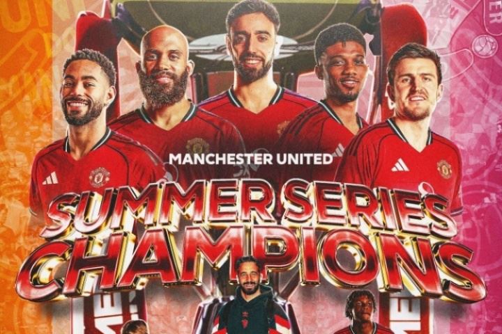 恭喜！🏆曼联2胜1平以不败战绩夺得英超夏季赛冠军